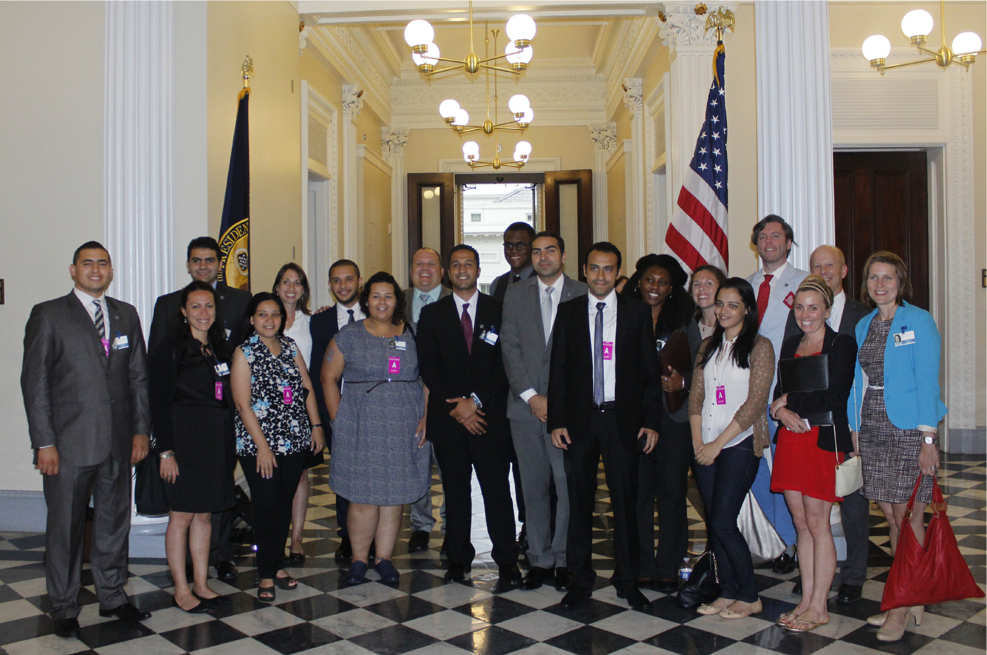 The 2014 Class Fellows at the White House, Washington, D.C.